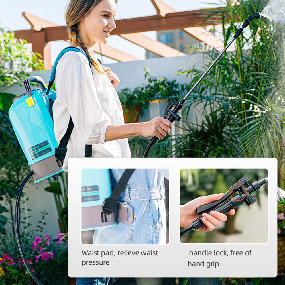 10L Garden Knapsack Battery Sprayer Portable Rechargeable Irrigation Electric Sprayer