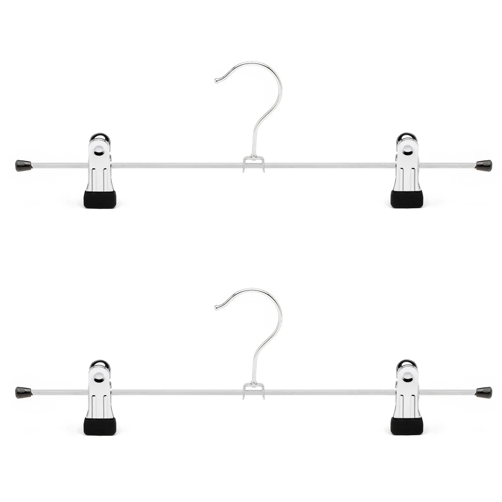 LINDON Wholesale Chrome Metal Sock Skirt Pants Hangers with Clips