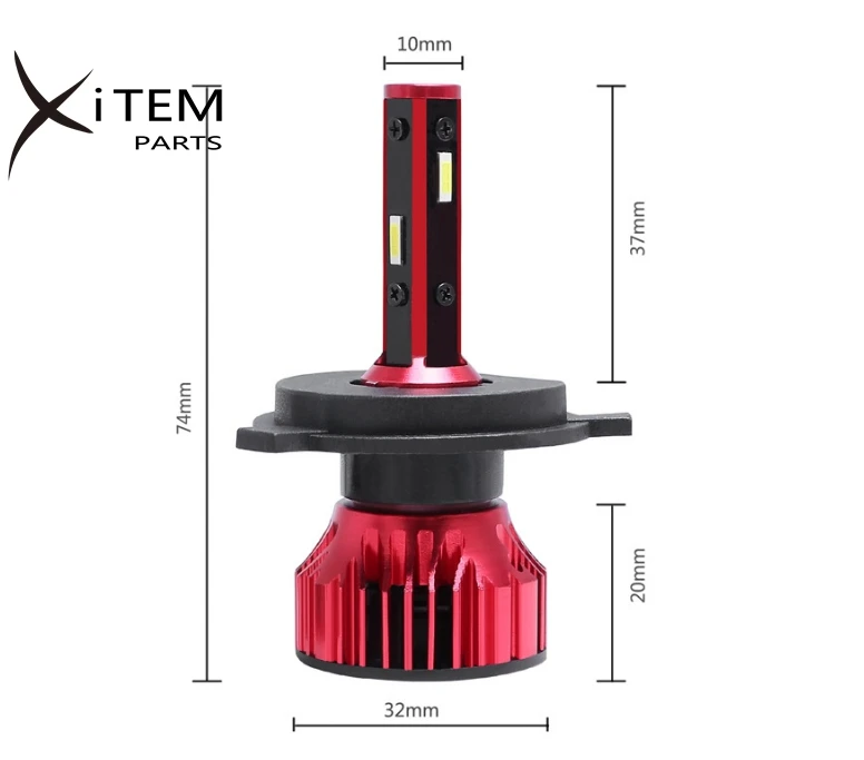 LED headlight CSP chips 4 sides LED headlight H4 H7 H11 H13 9007 car led headlight 10000lm