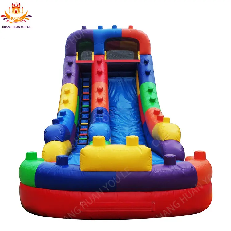 Inflatable Jumping Castle Wholesale Commercial Inflatable color Bouncy Castle For Adult Party 14 Block Party Water Slide