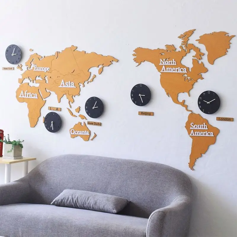 Wholesale Hot Selling New Style Wooden Map Of The World