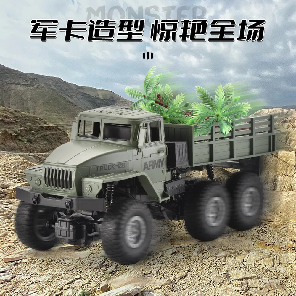 Детская развивающая игрушка музыкальный светящийся военный грузовик транспортные средства на шести колесах с дистанционным управлением внедорожник