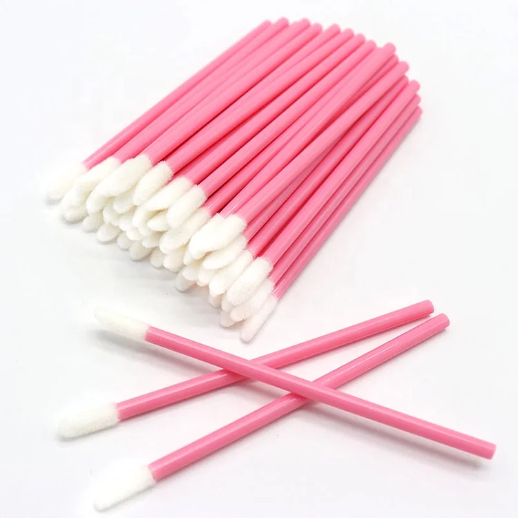 Manufacturer flocking disposable lip brush lip gloss brush lip brush applicator