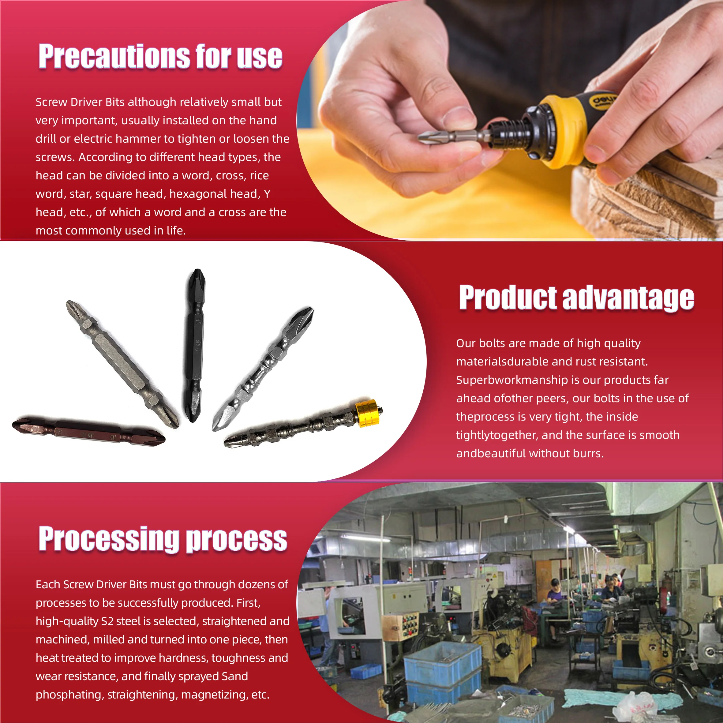 Phillips Screw Bits  Magnetic material S2 manufacturer