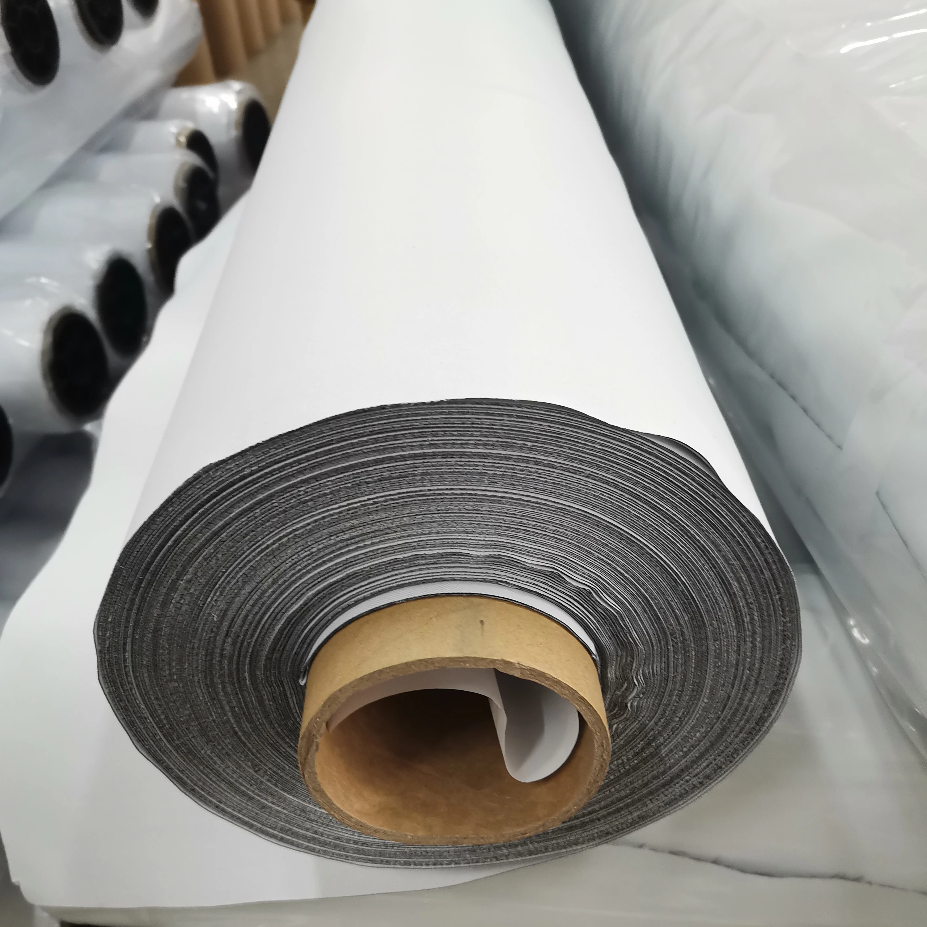 Direct printing Sublimation Coated Fabric for UV Printing Fire Resistant Black Back Backdrops Fabric 7.6oz