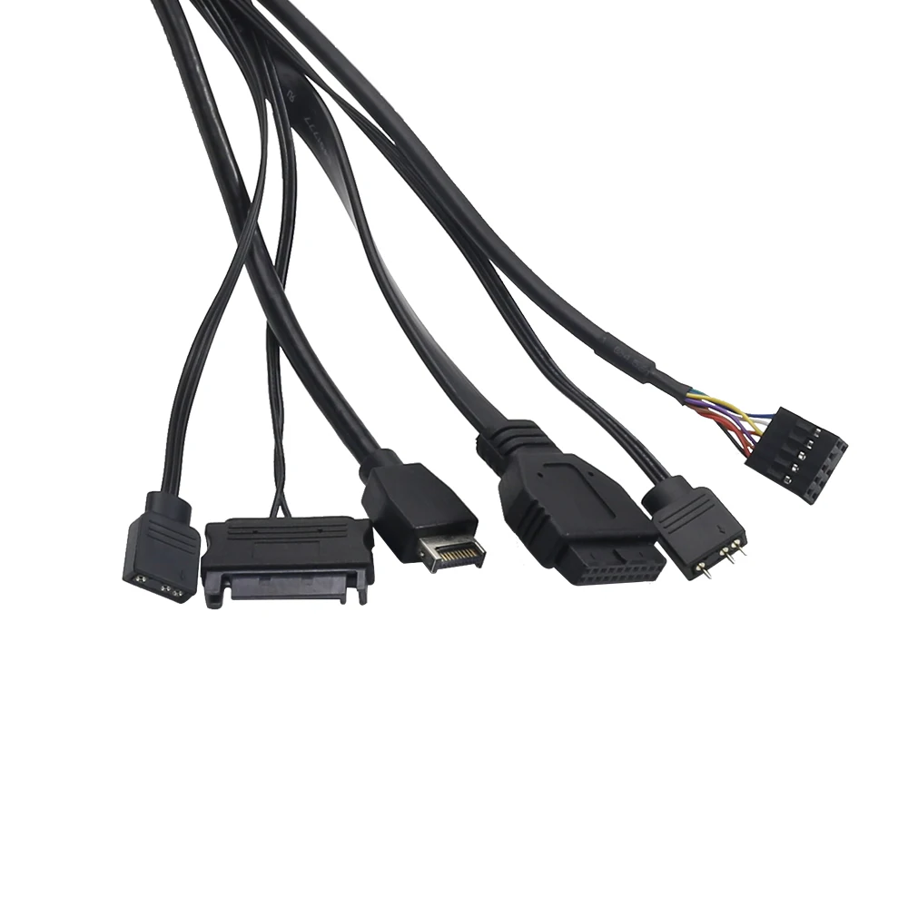 Computer USB 3.0 Front Panel Mounted Extension Cable USB 3.1 PCB Circuit Board Audio Input Output I/O Board Extender Wire