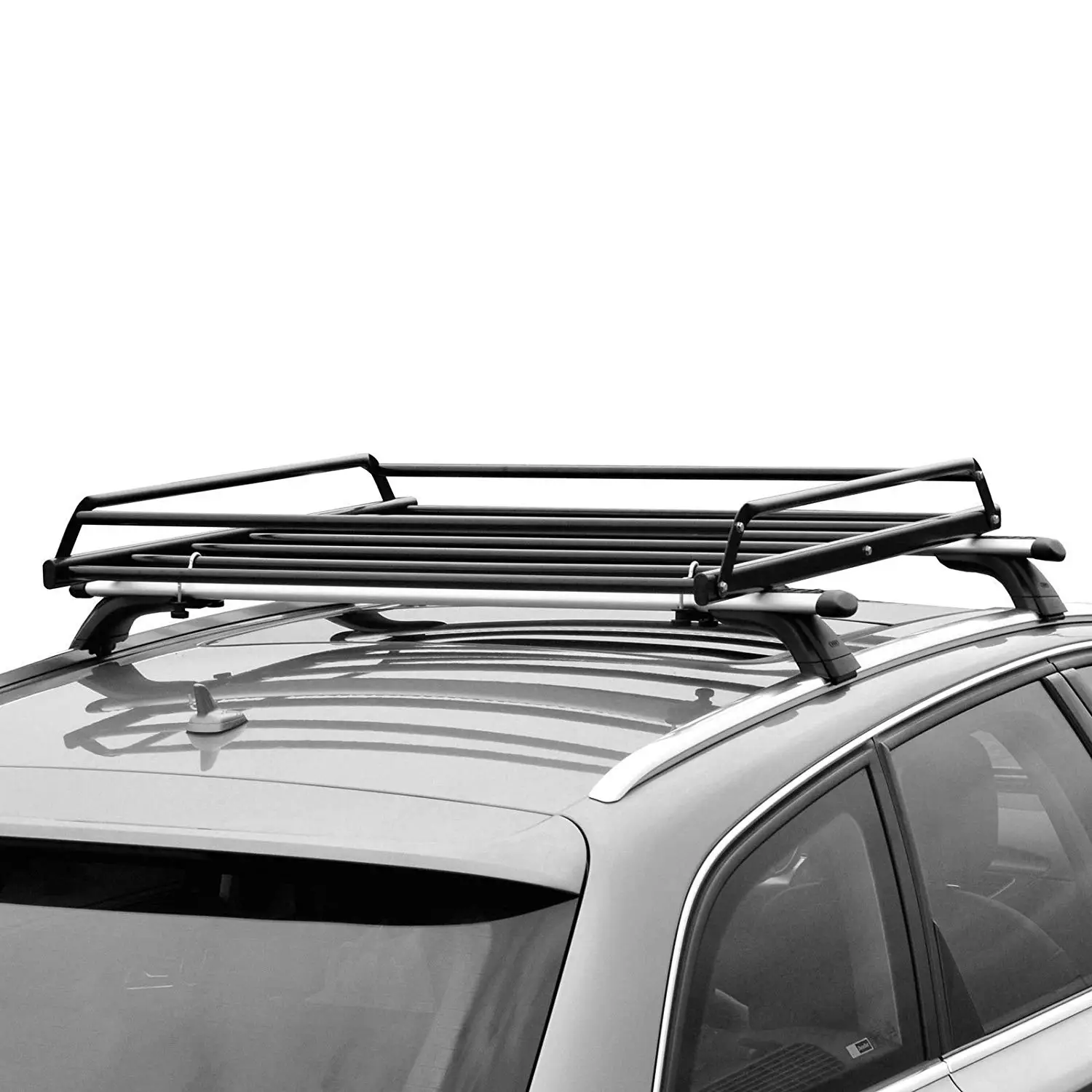 Steel Simple type black roof cargo carrier car cargo rack top roof rack