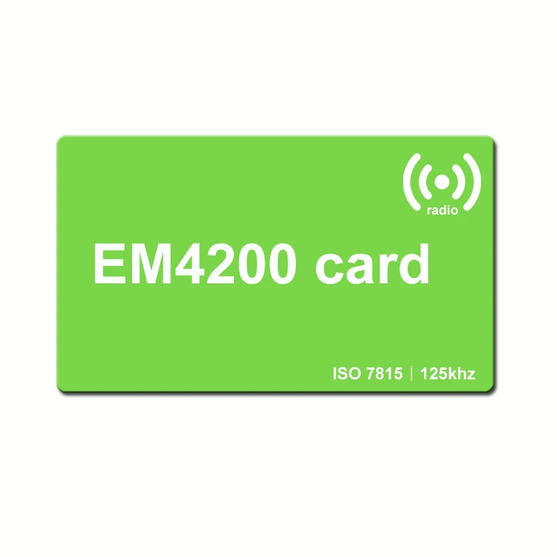 high quality low frequency 125khz access control em4200 card