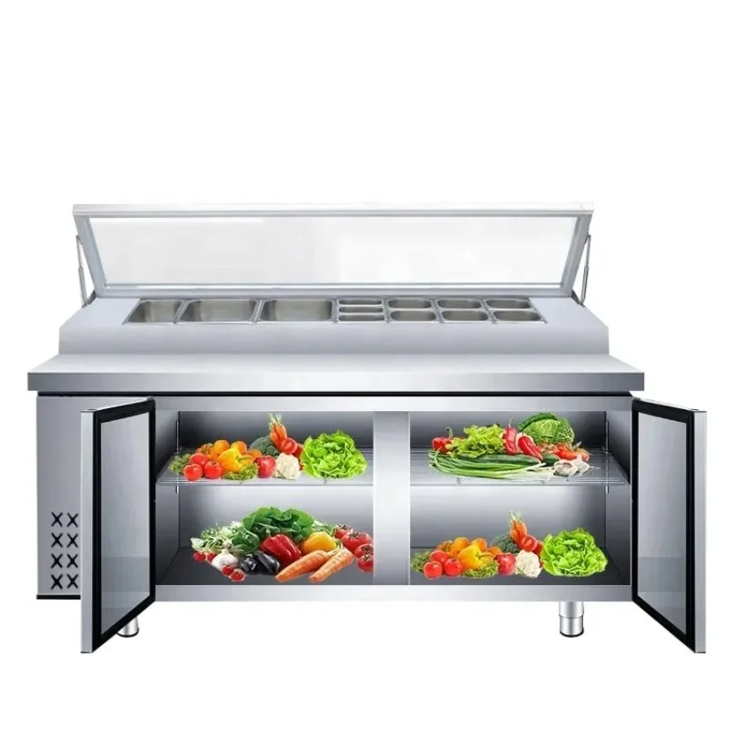 Under Counter Freezer Used Commercial Salad Pizza Refrigerators