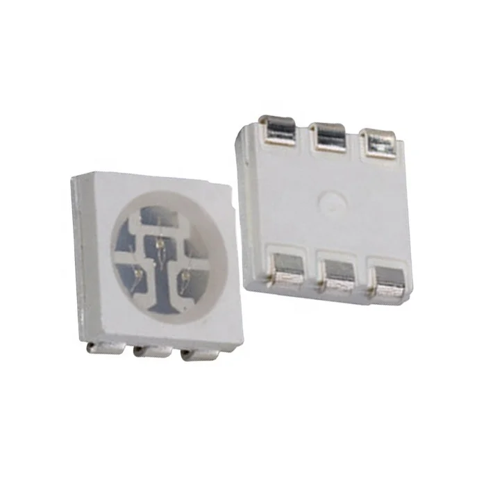 6 контактов SMD 5050 светодиод желтый светоизлучающий диод 6 ножек 5450 источник освещения светодиодные бусины 5054 PLCC6 поверхностное крепление электронные детали