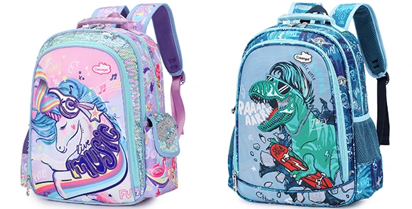 2023 boy girl backpack big dinosaur backpacks boy student school bag large capacity hot sale girls school bags in unicorn design
