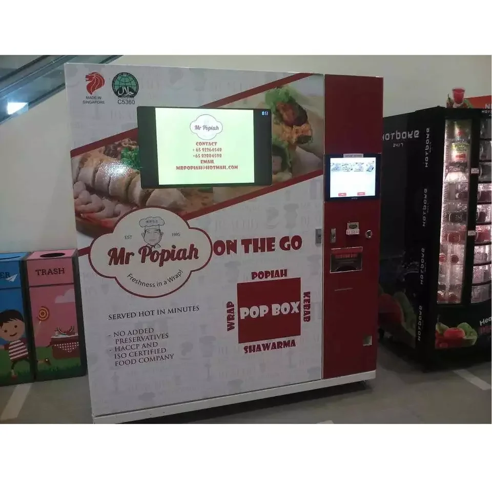 2022 Outdoor Business Self-service Pizza Vending Machines Cooking Hot Food Fully Automatic Pizza Vending Machines