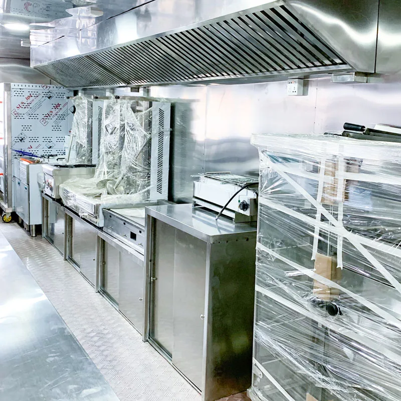 Street Mobile Food Truck Cart Fast Food Trailer Food Vending Van Catering Fully Equipped Concession For Sale USA