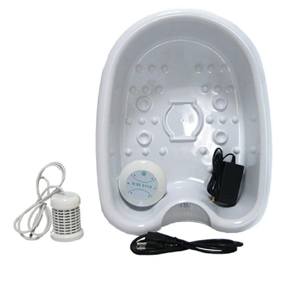 ion cleanse detox foot spa with white basin