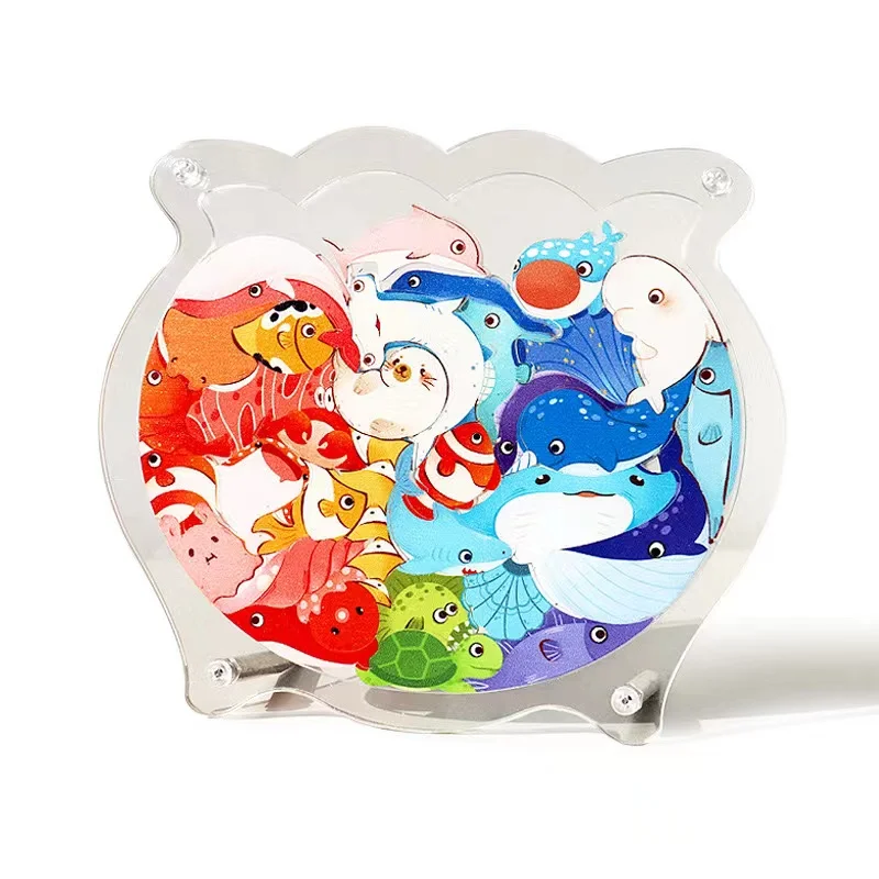 OEM акриловая головоломка прозрачная лазерная резка забавные игры для вечеринки