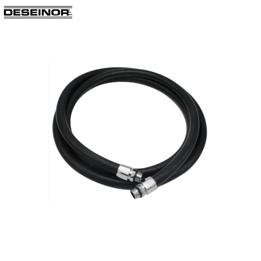 Fuel Dispenser Rubber Pump Gasoline Diesel Nozzle Hydraulic Pipe Hose Assembly with Brass Chrome Plated Fitting for Gas Station