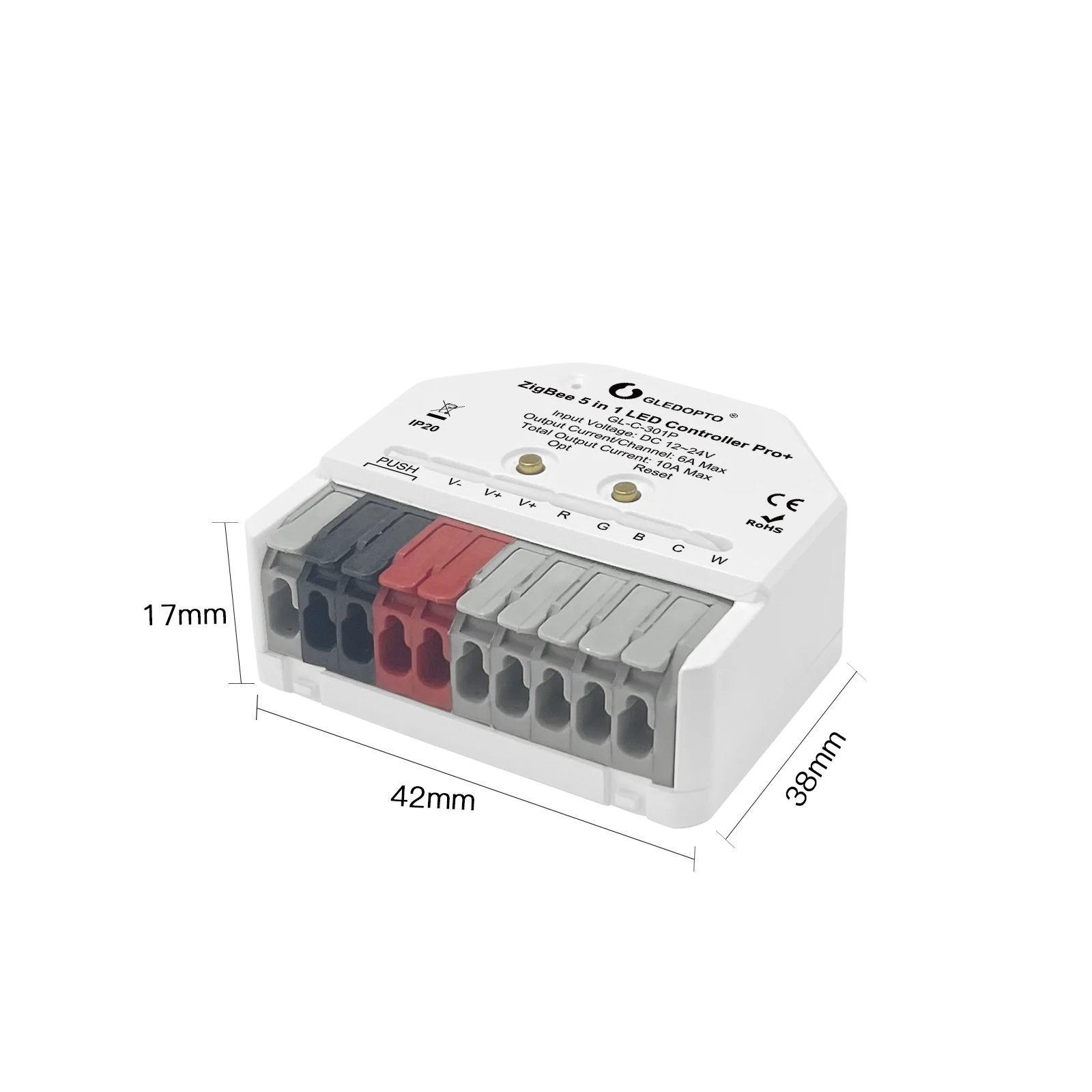 Gledopto NEW ZigBee 3.0+2.4G RF Remote control 5 in 1 Smart LED Controller Power off memory function