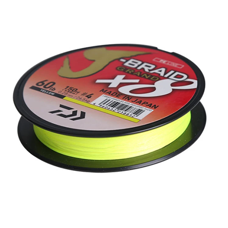 DAIWA J-BRAID GRAND Fishing Line 150M 8 Strands Braided PE Line Fishing Tackle 10LB/14LB/18LB/20LB/25LB/30LB/60LB Made in Japan