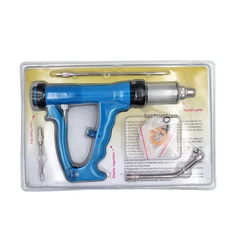 Veterinary 10ml Plastic Drencher Vet Vaccine Syringes Continuous Automatic Drenching Gun for Animal Cattle Goat
