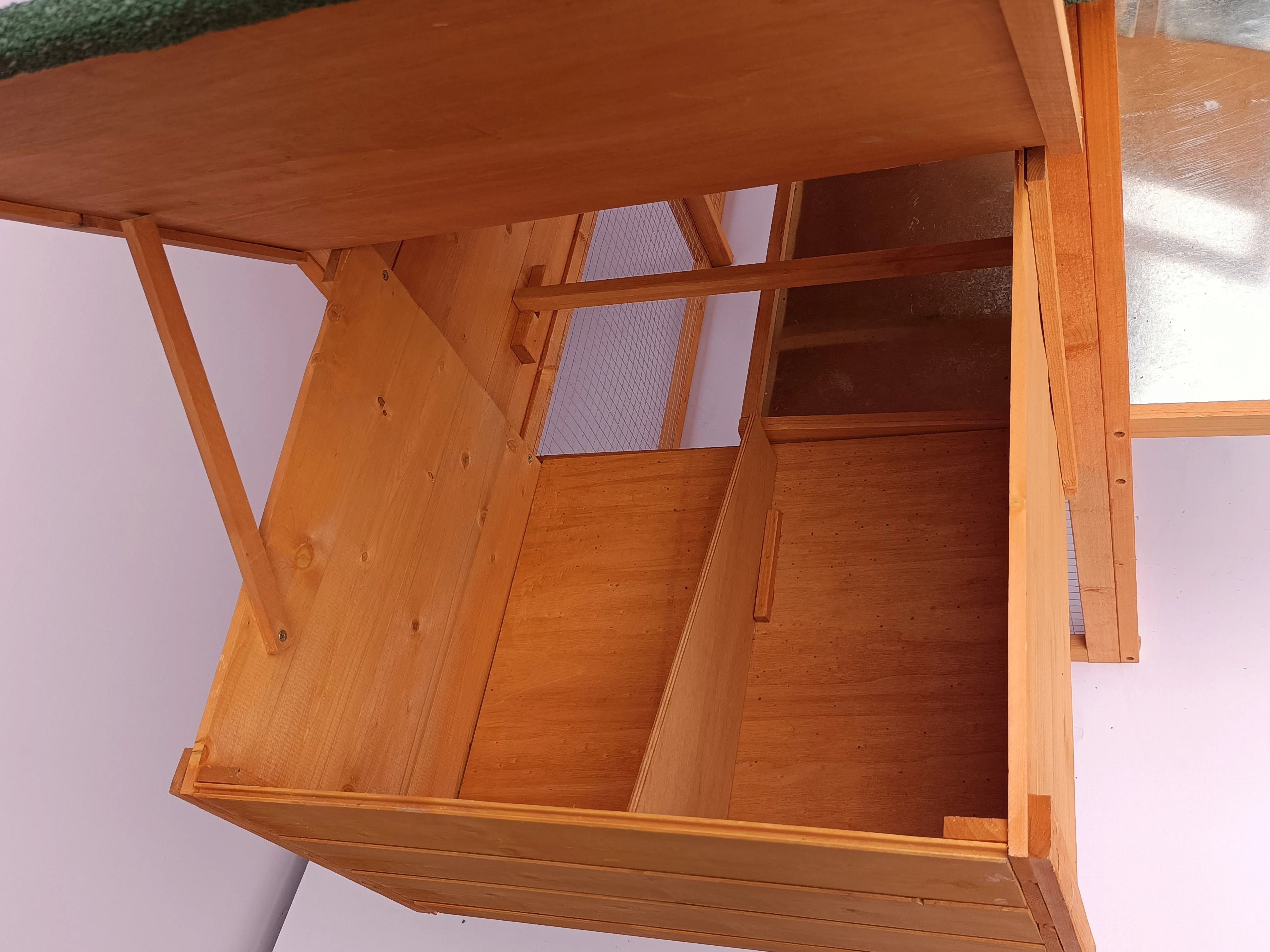 Jaalex High Quality Wooden Outdoor Backyard Chicken Hen House Pet Rabbits Hutch With Egg Box For Sale