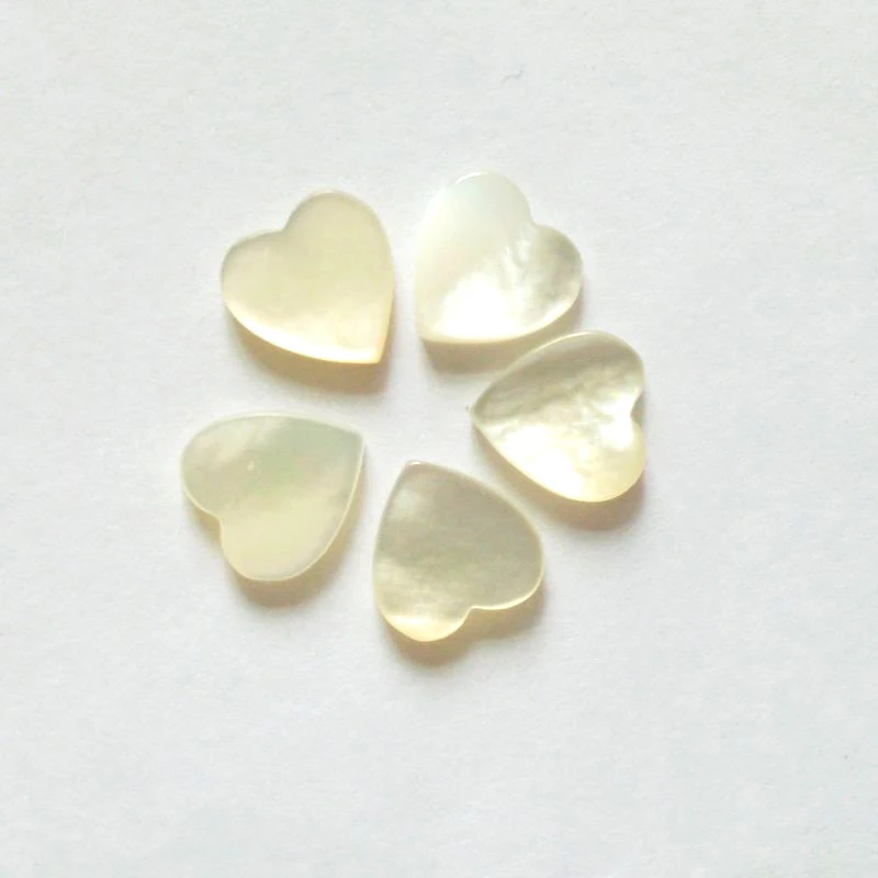 Wholesale high quality mother of pearl heart jewelry natural white shell