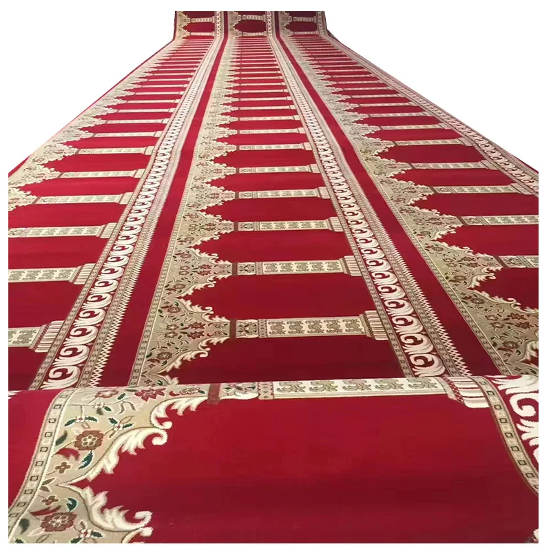Large Size Roll Wilton Woven Carpet Wall To Wall Prayer Carpet For Mosque Carpet For Mosque