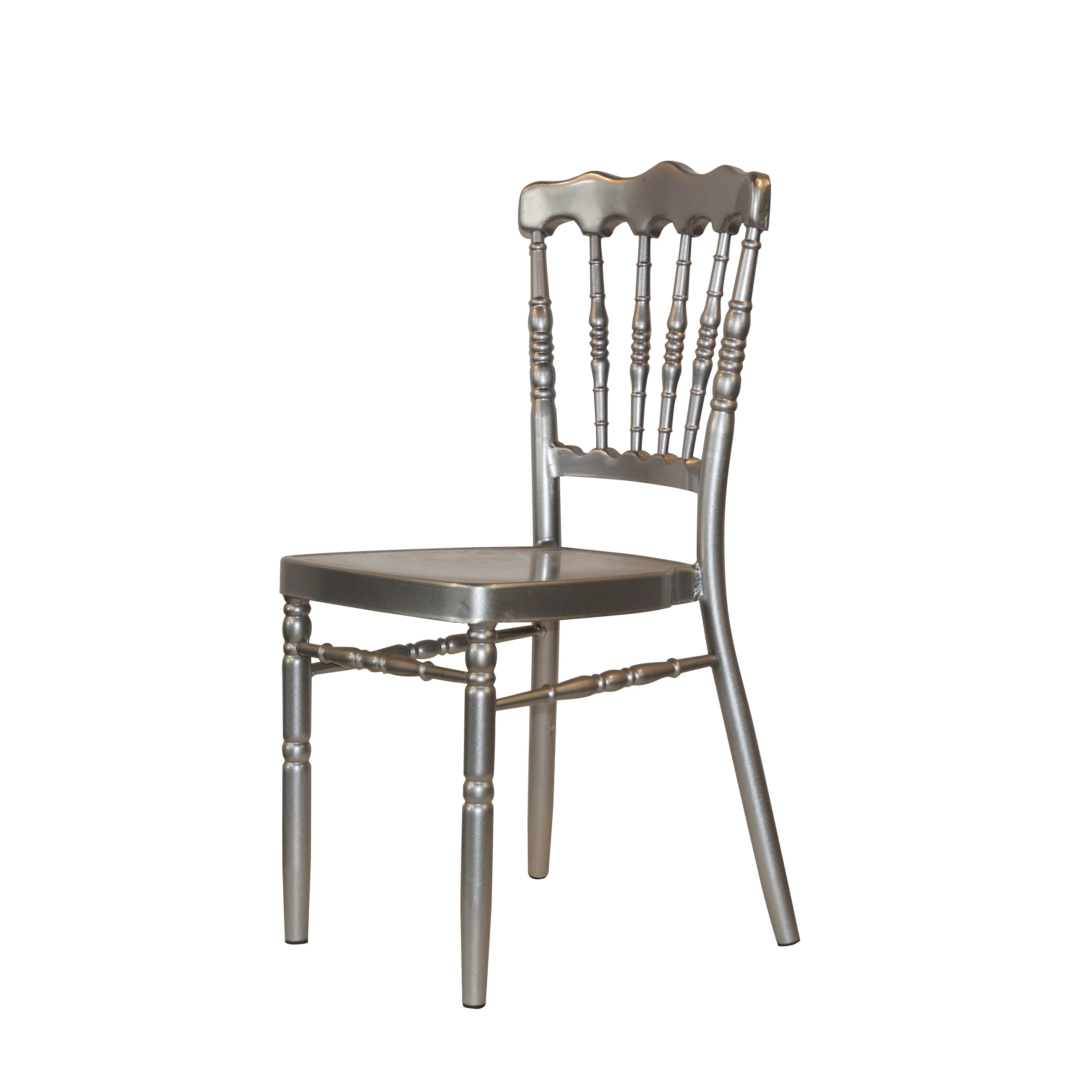 Wholesale Tiffany Chair Mould White China Wedding Hotel Furniture Modern Metal Aluminum for Sale with Cushion 30% Depsoit