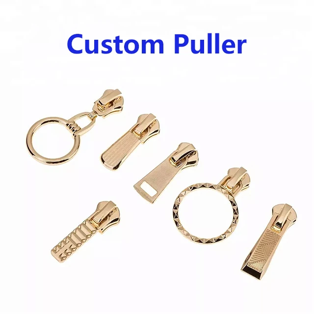 Fashionable Auto Lock Metal Slider Custom Zinc Alloy Slider Puller Zipper Head For Bag Clothing Metal Zipper Slider Puller