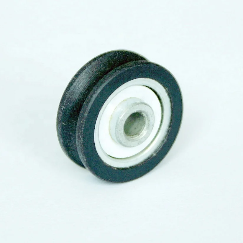 Bearing Nylon Pulley Wheels sliding window door accessories 20mm u groove R15 garruchas for aluminum window sliding fitting