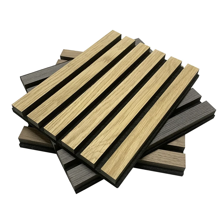 China Hot Selling Decor Apartment Wall And Ceiling Sound Absorbing Grille And Wood Slat Acoustic Panels