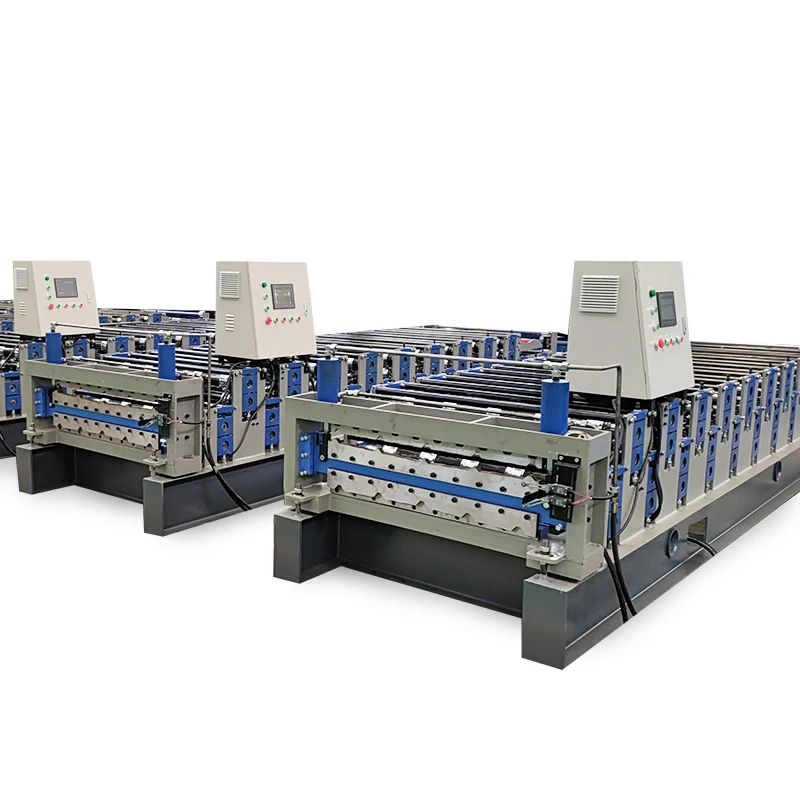 PLC Control Easy Operation Automatic TUFF TR4 TR5 TR6 RIB Double Layer Roof Panel Ibr Roof Sheeting Roll Forming Machine