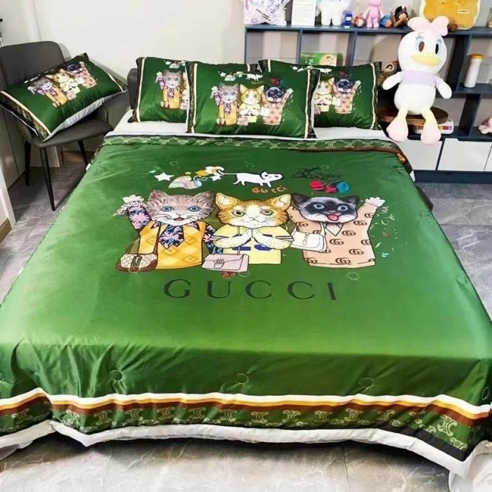 Factory Price  Whole sale Washed silk quilt 4 pieces bedding set comforter duvet set