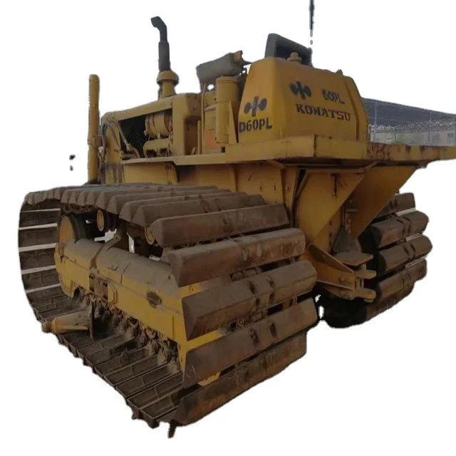 Second handkomatsu  bulldozer d60pl , original japan mini swamp bulldozer d60 with winch for sale