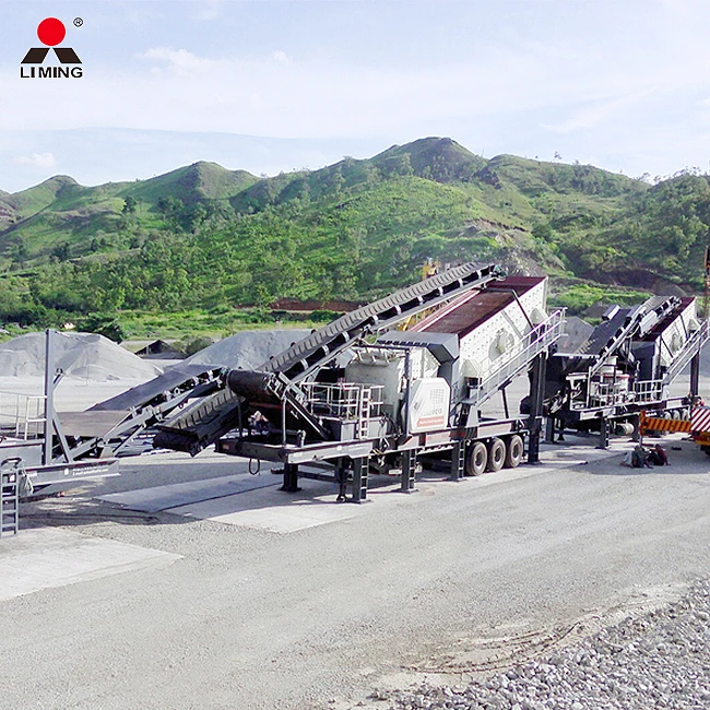 300 Tph Small Rock Andesite Crushing Plant Diesel Engine Mobile Jaw Crusher For Copper
