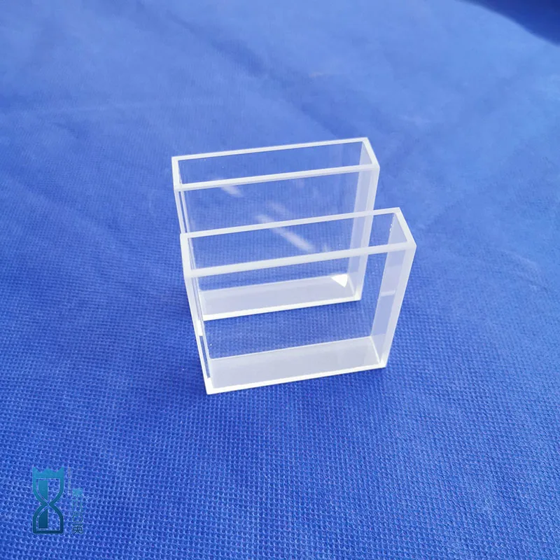 Manufacturer small  quartz glass 40x28x26mm cuvettes quartz flow cell