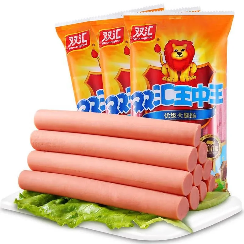 Shuanghui Известный китайский бренд вкусная свиная колбаса оптом 60 г