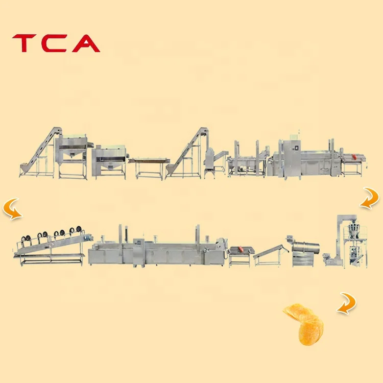 French fries production line full automatic price of potato chips production line