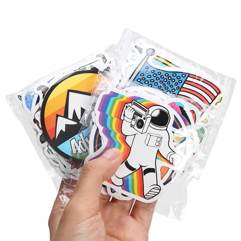 Waterproof  PVC Vinyl Kaiwai Aesthetic Sticker,Bike Decorative Die Cut Custom Sticker Packaging Labels