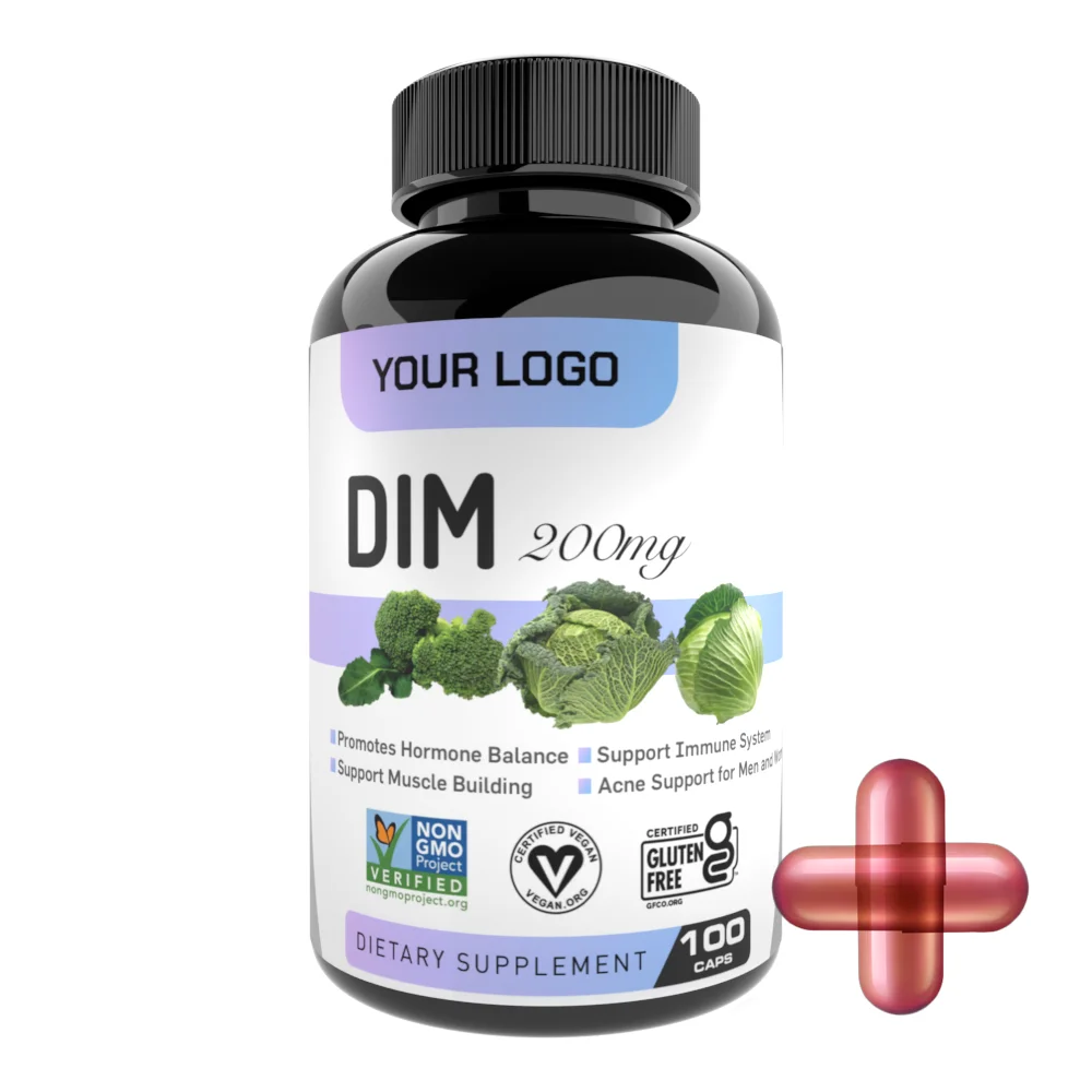 Private Label Health Food Supplement Dim Supplement Dim Pills Diindolylmethane Dim Capsules