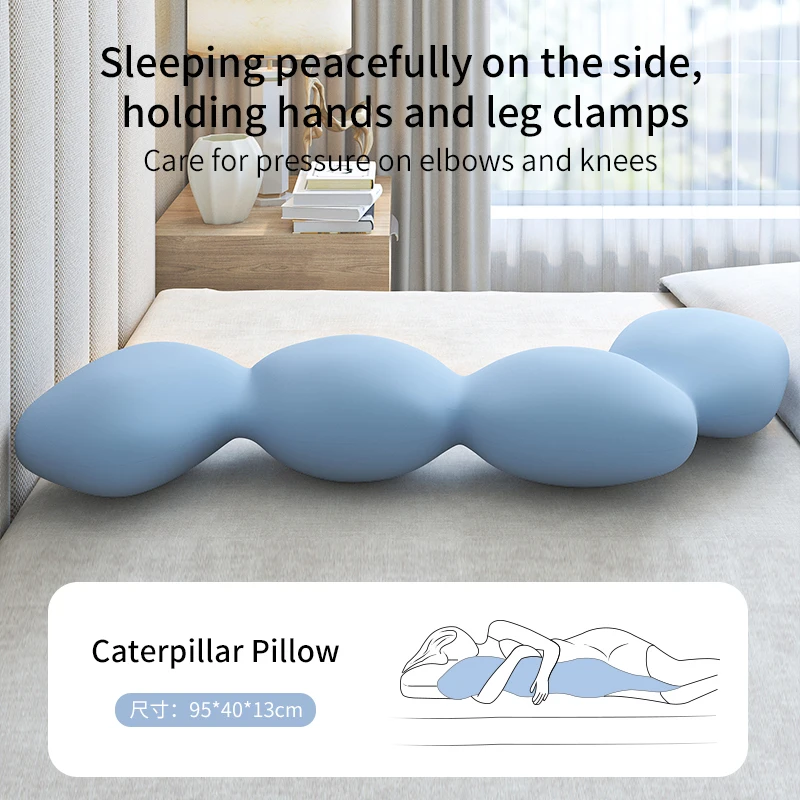 Cute cartoon bolster pillow Large bed memory foam cushion for sleeping Leg support bolster pillow