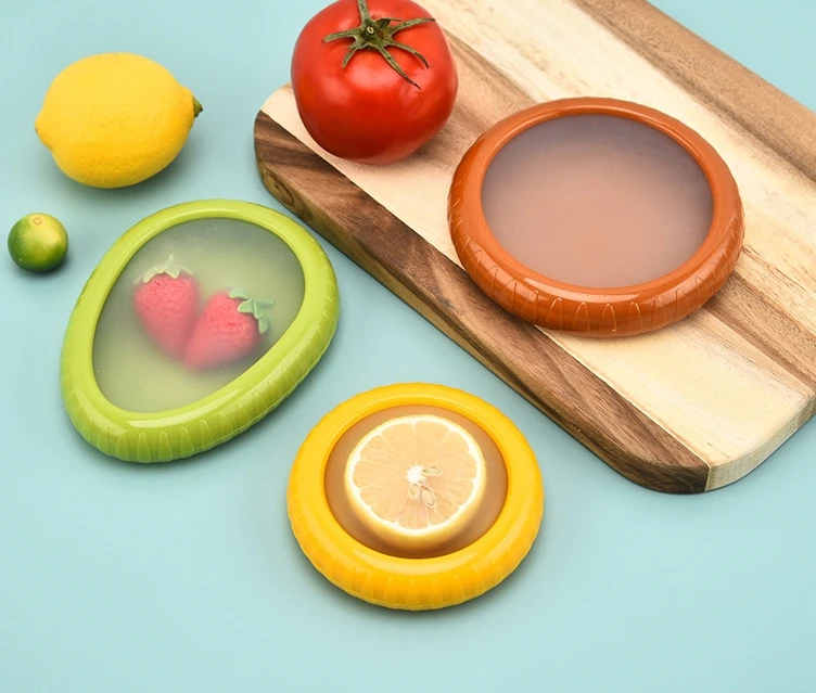 Transparent Silicone Crisper Storage Box for Fruits and Vegetables for Food Use