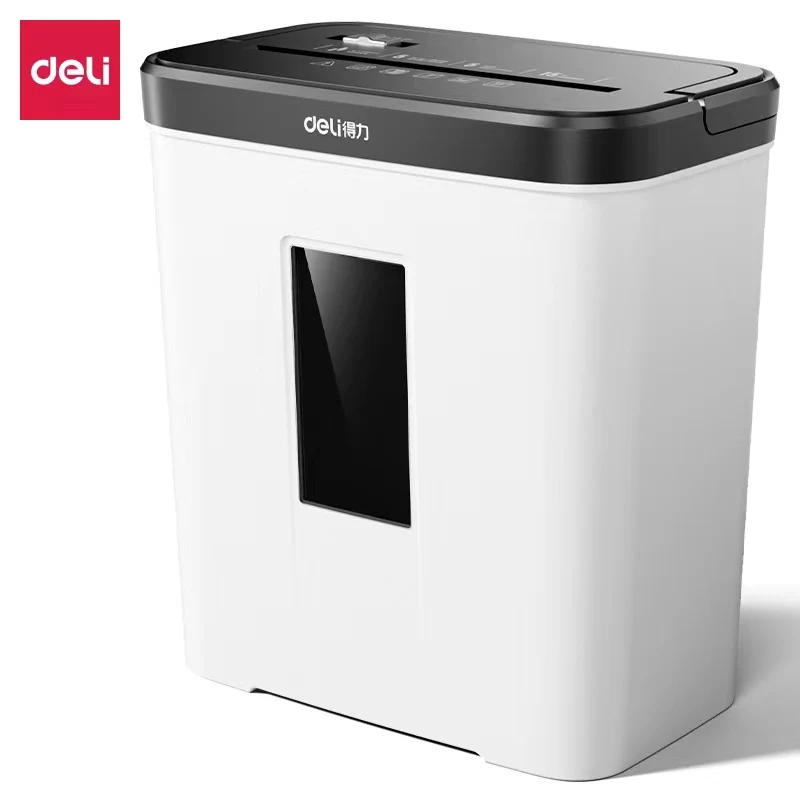 Deli shredder for office and home use, small and portable desktop, 4-level confidential granule mini paper shredder