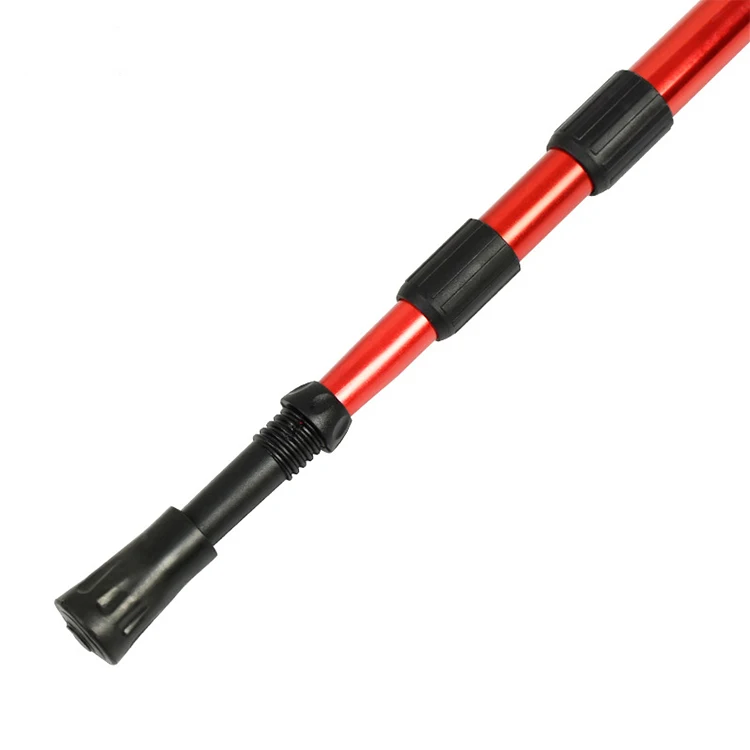 Wholesale-Pioneer Ultra-light Trekking Ski pole  Adjustable Telescopic Hiking Walking Stick
