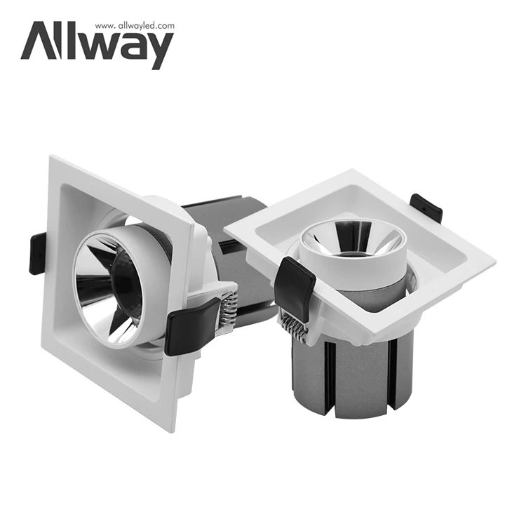 Commercial High Brightness COB Down Lamp School Meeting Room 12W LED Grille Light