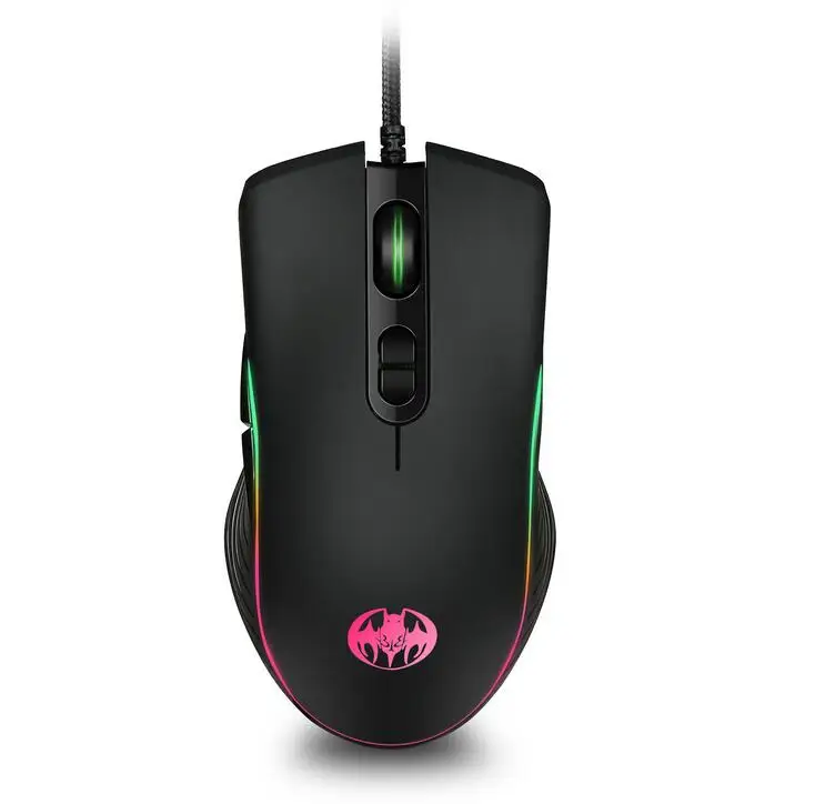 Оптовая продажа USB Проводная 7D 7200 точек/дюйм макро Программирование RGB светодиодная подсветка оптическая игровая