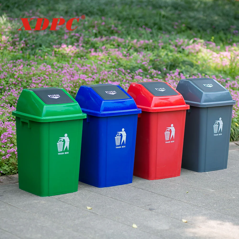 Modern 100 l plastic garbage container bin trash can