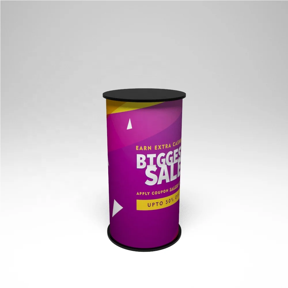 Foldable Pop up Portable Advertising Promotion Counter High Quality Aluminum binding registration table front desk counter