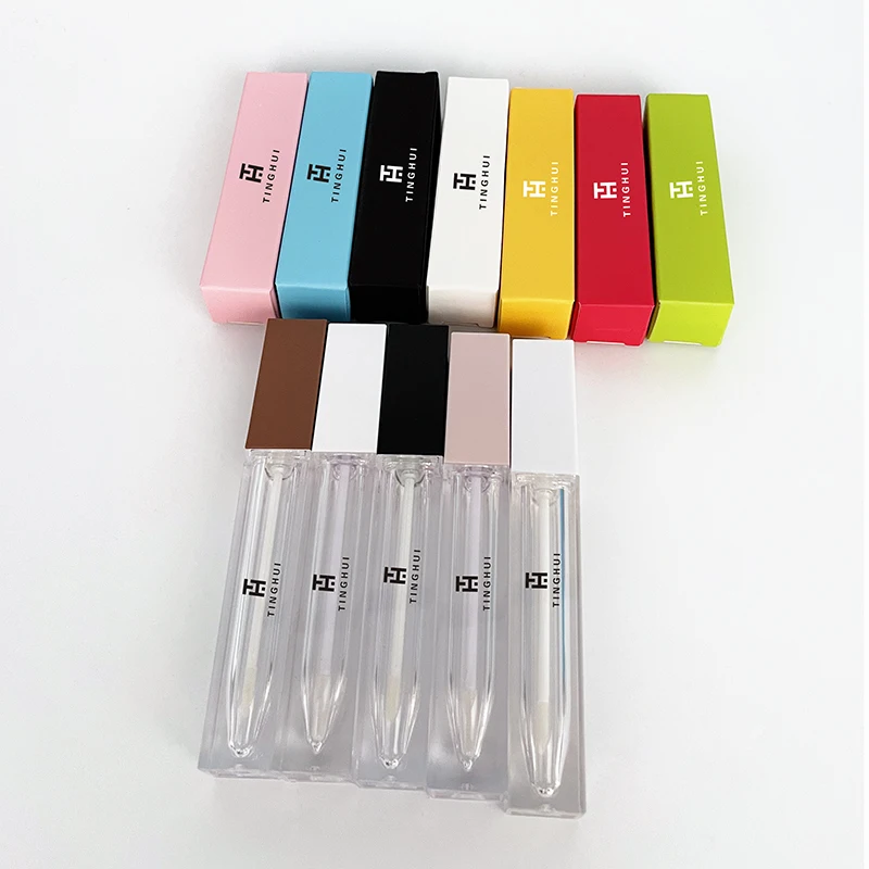 2x2x10cm kraft paper tube packing box dropper bottle cardboard Lipstick Perfume box holographic Small Paper Boxes