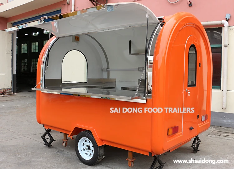 Saidong Factory direct sale Mobile food catering cart outdoor catering pods hot dog cart Food trailer for sale