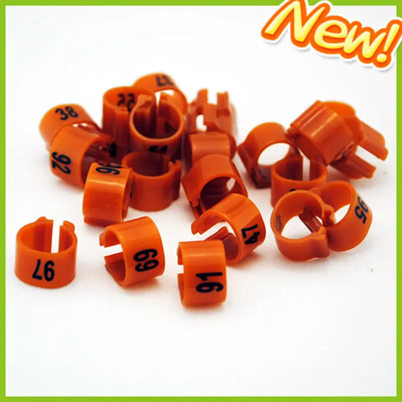 Stocked Feature and plastic clip canary birds rings Application plastic bird leg bands